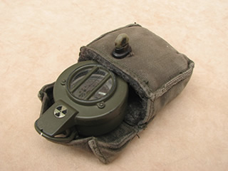 Francis Barker M88 prismatic compass with pattern 58 canvas pouch